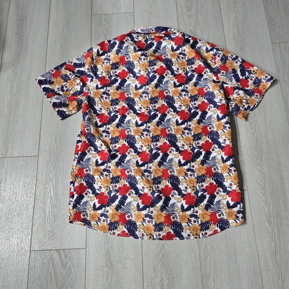 Pittsburgh Pirates & Miller Lite Colorful Floral Men's Shirt XL - Picture 2 of 5